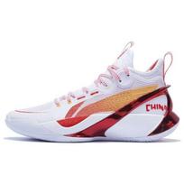 Li Ning Sonic Ultra Shock Absorbing Non-Slip Durable Mid-Top Basketball Shoes Men sneakers White Red ABAS145-9 41⅔ white