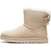 UGG Mini Bailey Suede Warm Durable Bow Versatile Short Snow Boots Women boots Beige 1153514-CRM 39 beige