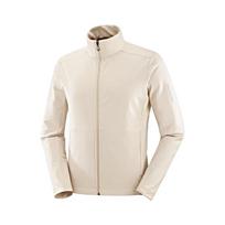 Salomon Gore-Tex Infinium Solid Versatile Windproof Waterproof Breathable Stand Collar Long Sleeve Jacket Men jackets Off-White LC2267200 S white