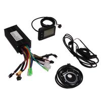 Electric Bike Conversion Kit 3 Modes Sine Wave 9 Tube Controller 8 Magnetic Power Assist Sensor Kit 24V 36V 48V black