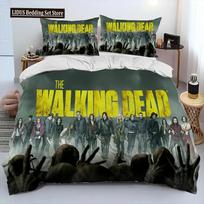 Siaubo TV The Walking Dead Lincoln Antklodė Lovos Patalynės Komplektas, Antklodės Užvalkalas Lovos Komplektas Antklodės Užvalkalas Pagalvės Užvalkalas, Karaliaus Karalienės Dydžio Lovos Patalynės Komplektas 70x133cm 3pcs yellow