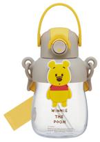 Disney Mikės Pūkuotuko riedlenčių geriamasis buteliukas su guminiu užraktu ir peties dirželiu, personažas, šiaudelis, 650 ml, atidaromas vienu paspaudimu, funkcija, rankena, (PRMC7ST-A)