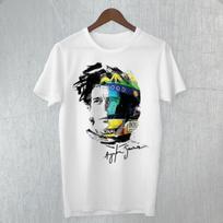 Ayrton Senna Šalmas One Brasil Vairuotojas Pilotas Mada Vyriški Drabužiai Grafiniai Marškinėliai Gatvės Pora Marškinėliai S juoda