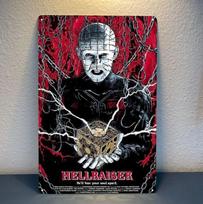 Hellraiser siaubo filmo metalinis plakatas skardinė lentelė 20x30cm plokštelė Aliuminio 20x30cm（7.8x11.8inch）