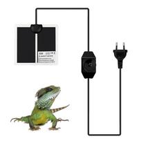 Vandeniui atsparus 5W/7W/14W/28W naminių gyvūnų šildymo kilimėlis ropliams, elektrinis roplių šildytuvas, roplių reikmenys black