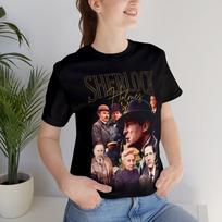 Jeremy Brett as Sherlock Holmes Bootleg Style Cast Unisex T-Shirt Sherlock Holm S black