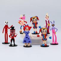 **8vnt. Rinkinys Nuostabus Cirko Skaitmeninis Anime Figūrėlė Ragathajaxpomni Figūrėlė Veiksmo Kolekcija Pvc Modelis Lėlės Žaislas Gimtadienio Dovana** blue
