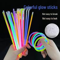 Seven-Color 0.45mm Super Bright Fluorescent Stick - Glow Stick for Festival Party Dancing and Dress-up Props.