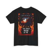 T-shirt „Antis manyje“ | marškinėliai su iliustruota antele XXXXL black