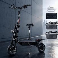 TOURSOR T5B Suaugusiųjų elektrinis paspirtukas 5000W 52V 30Ah baterija 85km/h NFC atrakinimas Visureigis Komuterinis paspirtukas, nemokama sėdynė pridedama kaip dovana