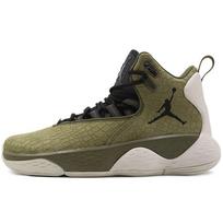 Air Jordan Super.Fly MVP PF Olive Canvas Men Sneakers Green Black-Light-Bone AR0038-300 40.5