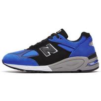 New Balance 990v2 Pagaminti JAV Mėlynas Suede Vyriški Sportbačiai Juodi M990PL2 42.5 black