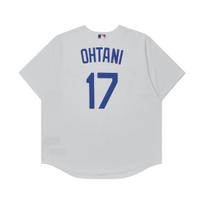 Nike Shohei Ohtani Los Angeles Dodgers Letter V-Neck Casual Short Sleeve T-Shirt Men T-Shirts White T770LDWHLD7-S14 S