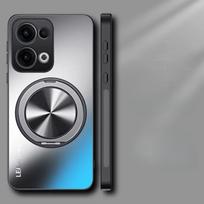 Magnetinis dėklas Motorola Moto G05 G15 G45 G75 G55 G35 G14 G54 G24 G85 Edge 50 Fusion Ultra Matinis Smūgiams atsparus Bamperis Stovas Dangtelis for Moto G05 pilka spalva
