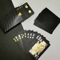 Juodos ir auksinės magiškos kortos – Aukščiausios kokybės vandeniui atspari pokerio rūšis, elegantiškoje dovanų dėžutėje kolekcinė kaladė gray