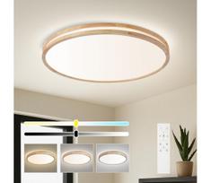 Brilagi - dimeriuojamas LED šviestuvas MOLINA LED/100W/230V 3000-6000K, ąžuolas, skersmuo 80 cm + su nuotoliniu pultu