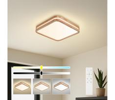 Brilagi - LED šviestuvas su dimeriu MOLINA SQUARE LED/48W/230V ąžuolas 40x40 cm + nuotolinis pultas