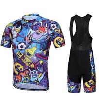 Summer New Tour De France Mountain Bike Top Overalls Pants Cycling Suit Short-sleeved Men's and Women's 2026 Summer Breathable Cycling Suit Suit XS juoda