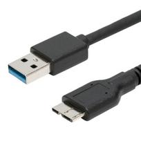 USB 3.0 A į Micro B Male Adapteris Keitiklis Kabelis SSD HDD Mobiliajam Kietajam Diskui 40cm juoda