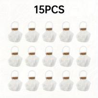 15-pack White Confetti Tubes, Hand-throw Party Streamers, Residue-free Celebration Supplies, Suitable for Weddings/birthdays/graduations White-15pcs