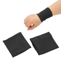 1 Pair Cooling Wristband Ice Silk Skin Friendly Elastic Unisex Breathable Sweat Absorbing Wristband for Athletic Exercise