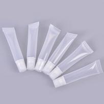 20Pcs 8Ml Empty Lipstick Tube Lip Balm Soft Makeup Squeeze Clear Lip Gloss 8.5 x 2.5
