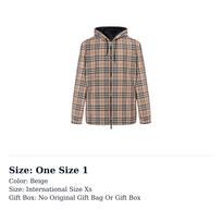 Burberry Patikrintas Dvipusis Striukė su Gobtuvu 80270971 One Size 7 smėlis