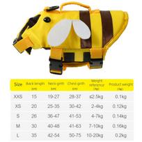 Cat Life Vest Little Bee Pet Dog Life Jacket Soft Adjustable Dog Swimming Clothes Breathable Summer Swimwear Clothes Outdoor (YELLOW,XS) geltona