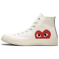 Comme des Garçons Play x Converse Chuck 70 High Milk Unisex Kedai Balti 150205C 36.5 white