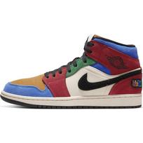 Blue The Great x Air Jordan 1 Mid Fearless Vyriški sportbačiai Daugiaspalvis Muslinas Varsity-Red CU2805-100 43 brown
