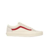 Vans Old Skool Style 36 Marshmallow Unisex sportbačiai balti lenktyniniai raudoni VN0A3DZ3OXS 43 beige