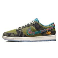 Nike Dunk Low SIEMPRE Familia Unisex sportbačiai Žali Karbono žali Mėlyni įtrūkimai DO2160-335 35.5 black