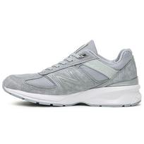 New Balance 990v5 Pagaminti JAV Veganiški Pilki Unisex Sportbačiai Balti M990JS5 42 white