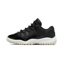 Air Jordan 11 Retro Low PS 72-10 Kids Sneakers Black White Sail 505835-001 29.5