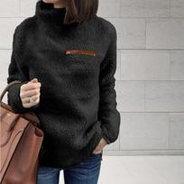 Winter Super Soft and Comfortable Solid Color Turtleneck Pullover Women's Sweater Fashion Zipper Sexy Top Ladies Hipster Clothes XXXXXL juoda