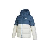 Puma Color Block Short Thick Casual Down Jacket Women outerwear Blue White 676031-18 S gray