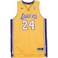 Adidas NBA Kobe Bryantas 10–11 sezono Los Andželo „Lakers Gold Home Swingman“, išsiuvinėtas gerbėjų leidimas, krepšinio marškinėliai „Unisex“ marškinėliai 7912A-329-K9836 yellow