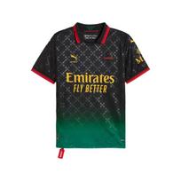 Puma AC Milan x Off-White Replica Soccer Jersey Puma Black/Power Green Men Tops 783001-01 M