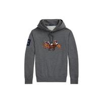 Polo Ralph Lauren FW22 Three Pony Hooded Drawstring Long Sleeve Sweatshirt Men sweatshirt Gray MNPOKNI16822189-020 XS