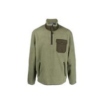 Polo Ralph Lauren SS23 Color Block Fleece Half-Zip Stand Collar Sweatshirt Men sweatshirt Green 710858520-004 L