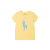 Polo Ralph Lauren Ss22 Big Pony Logo Knit Short Sleeve T-Shirt Women T-Shirts Yellow WMPOKNINCU20463-700 S