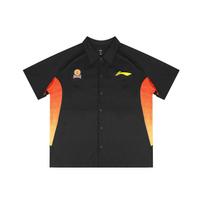 Li Ning Cba 25-26 Season Shanxi Team Casual Polo Shirt Unisex Tops Black ASHV379-1 XL