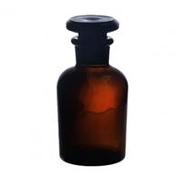 30/60/125/250/500 ml Reagentų indelis Nepralaidus skaidrus mažas reagentų buteliukas su kamšteliu Reagentų buteliukas Stiklinis laboratorinis buteliukas black