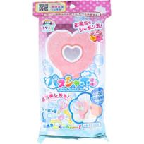 MANABURO - Soap Bubble Bath Heart Salt 1 pc pink