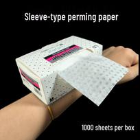 Extra Large Thin Perforated Perm Paper for Hair Salon - Universal Fit White Box Wrist Perforated Paper Small