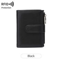 Moteriška retro piniginė RFID apsauga nuo vagysčių Trumpa piniginė Rankinė Sulankstoma Didelės talpos kortelių laikiklis Monetų dėklas Asmens tapatybės kortelės Laikiklis kreditinėms kortelėms Piniginė