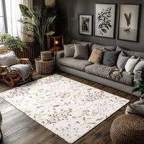 Stylish Modern Farmhouse Area Rugs Vintage Persian Carpet Boho Chic Floor Mats Non Slip Living Room Decor Soft Shag Rugs Durable 50cmx80cm