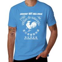 Sriracha spicy rooster hot chili sauce Tshirt customs design your own plain blanks sublime t shirt for men S gray