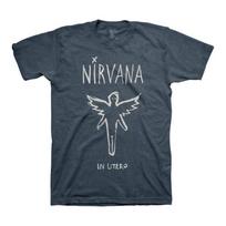 Serve The Servants Tee-Nirvana Smiley Face T-Shirt Gildan S gray