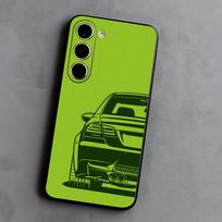 Japanese JDM Drift Car Phone Case For Samsung S26 S25 S24 FE S23 S22 S21 Plus S20 Ultra Note20Ultra Black Soft Shell Galaxy S26 Plus green